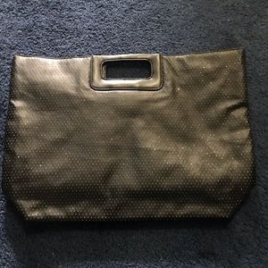 Victoria Secret black and sparkle large clutch